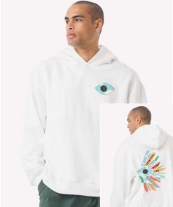 Tomorrow Needs You Eye White Heavyweight Hoodie