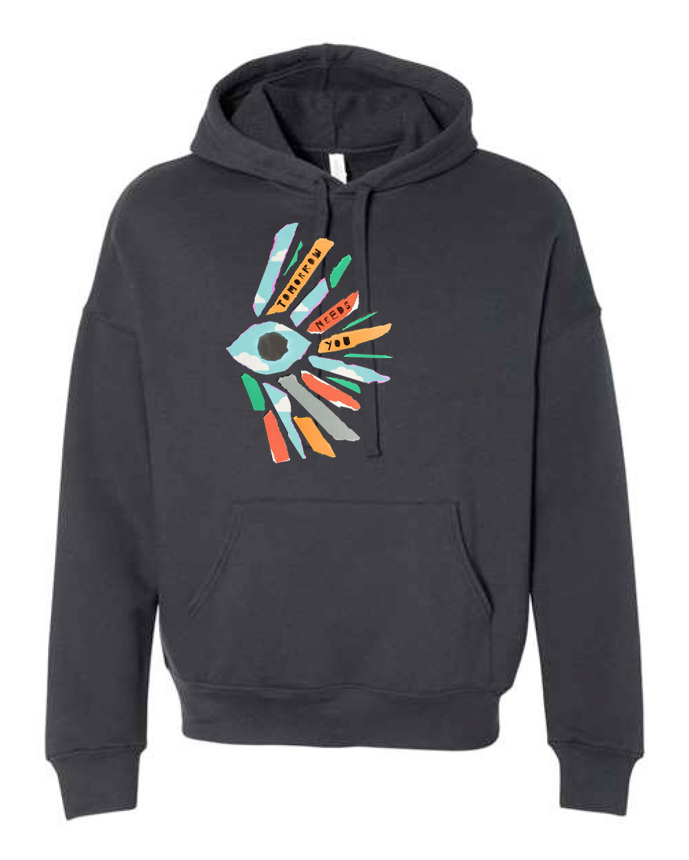 Tomorrow Needs You Sunburst Black Hoodies