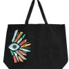 Tomorrow Needs You Sunburst Black Tote Bag